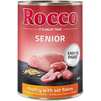 Rocco Senior 6 x 400 g - Fjærkre & Havregryn