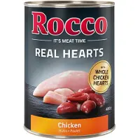 Rocco Økonomipakke: Real Hearts 24 x 400 g - Kylling med hele kyllinghjerter