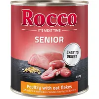 Rocco Senior 6 x 800 g - Fjærkre & Havregryn