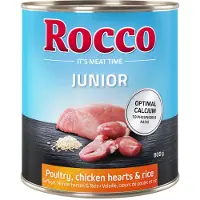 Rocco Økonomipakke Junior 12 x 800 g - Storfe med laks & poteter
