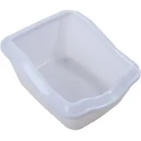 Trixie Cleany Cat kattetoalett med kant - Hvit