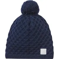 Reima Lue m. Fleece - Ull/Polyester stoff - Nyksund - Navy m. Po - - 50 cm - Lue