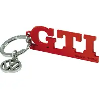 Vw-collect VW GTI nøglering m. logo vedhæng, rød