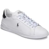 Ralph Lauren Ftw for man. 809829824003 Heritage Court II navy leather sneakers (47), White, Flat, Laces, Casual
