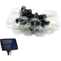 Forever TelForceone Solar Garland 5,5m + 10 LED-pærer Clear E12 G40 IP44