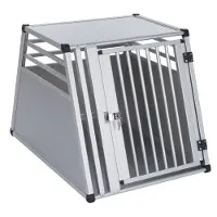 Zooplus Exclusive Biltransportbur AluRide - Str. M: B 65 x L 92 x H 65 cm