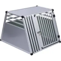 Zooplus Exclusive Biltransportbur AluRide - Str. L: B 80 x L 92 x H 65 cm