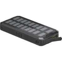 Goobay Rask Solcelle Powerbank 20000mAh - USB-C, USB - Svart