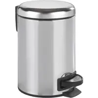 Wenko Rustfritt Stål 22444100 Søppelbøtte 3l