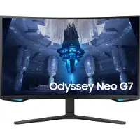 Samsung Odyssey Neo G7 S32BG750NP - G75NB Series - QLED-monitor - gaming - kurvet - 32 - 3840 x 2160 4K @ 165 Hz - VA - 350 cd/m² - 1000000:1 - 1 ms - 2xHDMI, DisplayPort - svart