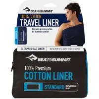 Sea to Summit Rektangulært Reiselaken I Premium Bomull