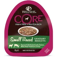 Wellness Core Small Breed Savoury Medleys w/Braised Lamb+Ve