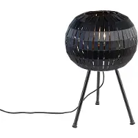 QAZQA Moderne stativbordlampe svart - Zoë