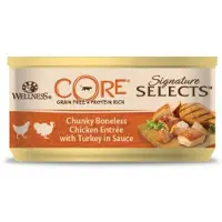 Wellness Core Sig.Selects Chunky Boneless Chicken Entrée w/Turkey 79g - (24 pk/ps)