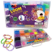 KidsDreamStore Loom band startpakke med 4200 deler - Lag ditt eget armbånd!