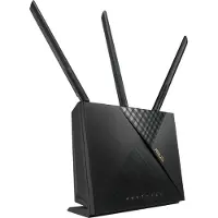 Asus 4G-AX56 - Trådløs ruter - WWAN 4-portssvitsj - 1GbE - Wi-Fi 6 - Dobbeltbånd service ikke inkludert