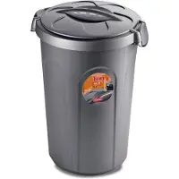 Stefanplast Zolux fôrbeholder til hund Jerry 46 l 44,5x40x61 cm grå