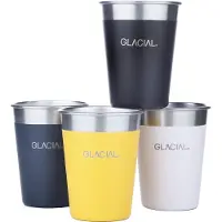 Glacial Kopp - 4-pack - Mixed Matt farge - - OneSize - Kopp