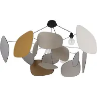 Market Set Hengelampe Screen 70's beige/fargerik Ø 150 cm lin