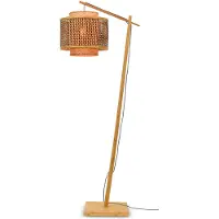 Good&Mojo Bhutan gulvlampe, natur, 176 cm, Ø 40 cm