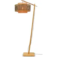 Good&Mojo Bhutan gulvlampe, natur, 176 cm, Ø 50 cm