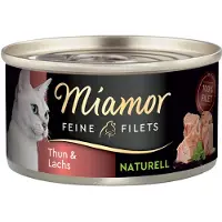 Miamor Økonomipakke Fine Filéter Naturelle 24 x 80 g - Tunfisk & laks