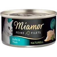 Miamor Fine Filéter Naturelle 6 x 80 g - Kylling & tunfisk