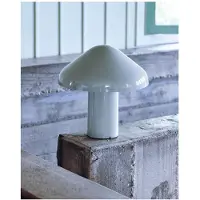 HAY Pao batteridrevet bordlampe, lysegrå, 220 lm, IP44, 23 cm, dimbar.