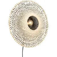 QAZQA Oriental vegglampe bambus 50 cm med plugg - Rina