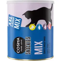 Cosma Snackies XXL Frysetørket Kattesnacks Maxi Tube - Miks 4 sorter 160 g (Tuna, Salmon, Hoki and Chicken)
