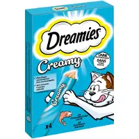 Dreamies Creamy Snacks - Laks (4 x 10 g)