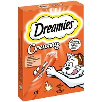 Dreamies Creamy Snacks - Kylling & laks (84 x 10 g)