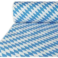 Papstar 12544, Rektangulær, Blå, Hvit, Papir, Bordduk, 100 x 5000 cm, 1 stykker