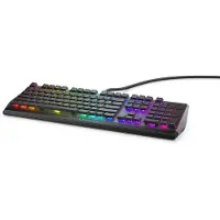 Dell Alienware AW510K - Tastatur - bakgrunnsbelyst - USB - QWERTY - amerikansk engelsk - tastsvitsj: CHERRY MX Low Profile Red - Dark Side of the Moon