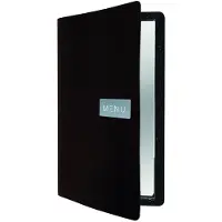 Securit MC-LRA4-RWBR, A4, Lær, Metall, Sort, Matt, Lakk, Avrundede hjørner