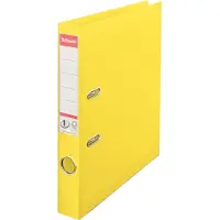 Esselte No.1 VIVIDA - Hevarmbuefil - bokryggbredde: 50 mm - for A4 - kapasitet: 350 ark - livlig gul