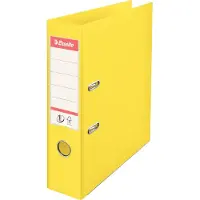 Esselte No.1 VIVIDA - Hevarmbuefil - bokryggbredde: 75 mm - for A4 - kapasitet: 500 ark - livlig gul