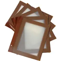 Securit MC-WIA5-BR, A5, Metall, Plastikk, Brun, Gjennomsiktig, Matt, Plastikk, Avrundede hjørner