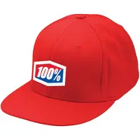 100% Czapka z daszkiem 100% OFFICIAL J-Fit flexfit hat red roz. L/XL (NEW)
