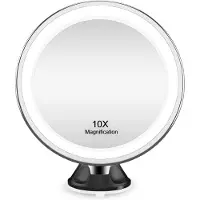 Uniq LED Mirror with Suction Cup - 10x Magnification