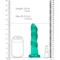 Shots Turkis dildo med sugekopp – 17 cm farget glede