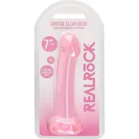 Shots Gjennomsiktig dildo med tykk topp – 17 cm intens glede