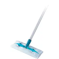 Leifheit 56667, Mikrofiber, Laminat, Tørr, Bomull/fiber, Blå, Hvit, 250 mm