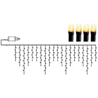 Star Trading LED istappslynge Golden Varm Hvit. 24 m