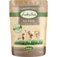 Lukullus Økonomipakke: porsjonsposer 48 x 300 g - And og kalv (kornfri)