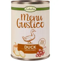 Lukullus Økonomipakke "Menu Gustico" 12 x 400 g - And med gulrot, tyttebær og rosmarin