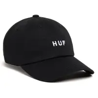 HUF Essentials OG Logo CV 6 Panel Caps svart