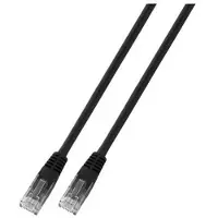 EFB Elektronik EFB-Elektronik RJ45 patchkabel Kat.6 U/UTP PVC CCA svart 20m Produsent: (K8100SW.20)