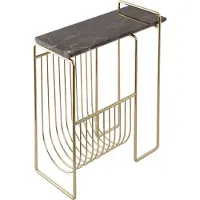 AYTM magasinholder Sino, sidebord, gullfarget