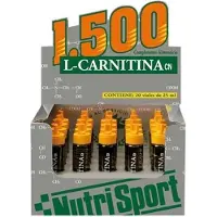 Nutrisport Eske Med L-karnitin 1500 Hetteglass Appelsin 20 Enheter